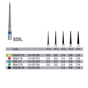Wiertło diamentowe na turbinę, nasyp drobny, 859LF.314.167.514.014