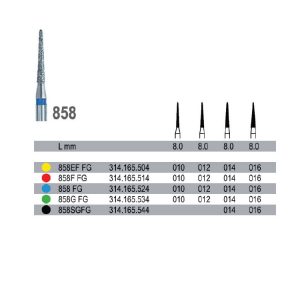 Wiertło diamentowe na turbinę, nasyp średni, 858.314.165.524.012