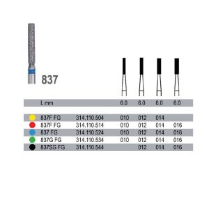 Wiertło diamentowe na turbinę, nasyp średni, 837.314.110.524.012