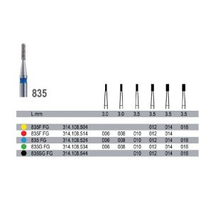 Wiertło diamentowe na turbinę, nasyp średni, 835.314.108.524.010