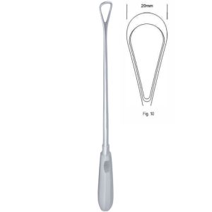 Skrobaczka maciczna Recamier tępa-sztywna 20mm 310mm fig.10
