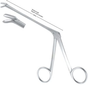 Odgryzacz St.Bart do przegrody nosa, podgięty do dol 3mm/trzonek 120mm