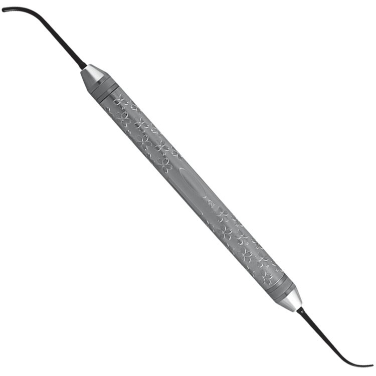 Flower-Line Compo-Art okrągły upychacz, pokryty tytanu