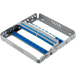 Moderna Kaseta do sterylizacji na 10 instrumentów 185 x 180 x 25mm, niebieska