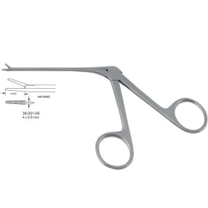 Kleszczyki uszne Mc Gee mikro ząbkow. proste. 4x0.8mm 80mm