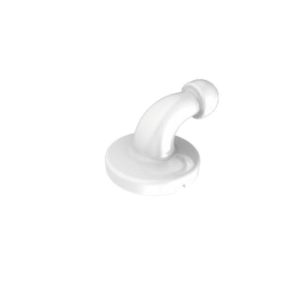 Guziki językowe ceramiczne do przyklejania okrągłe z pojedynczym haczykiem (10 szt.)