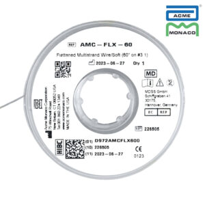 Drut na retainery językowe płaski miękki pleciony 60" szpula