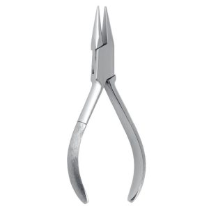 Cęgi optyczne z płaskimi półokrągłymi ostrzami 135mm