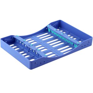 Kasetka plastikowa, możliwość sterylizacji w autoklawie niebieska 210 x 138mm