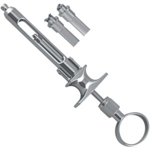 Brass-Series Strzykawka z aspiracją ręczną typ Trio Łamana 1.8 ml