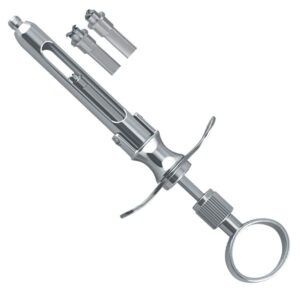 Brass-Series Strzykawka z aspiracją ręczną typ Trio Łamana 1.8 ml