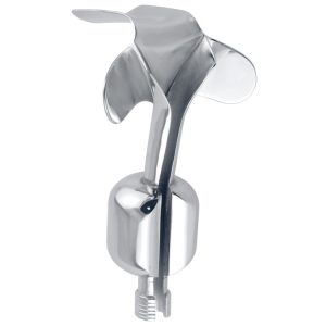 Wziernik pochwowy Auvard z nieruchomym odważnikiem, mosiądz 90x50mm roz L