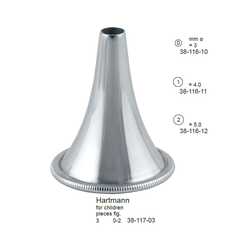 Wzierniki uszne Hartmann dla dzieci 3mm