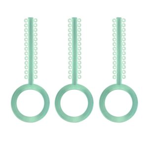 ElastoMax Uno-I ligatury kryształowy zielony (40 pasków, 1040 szt.)