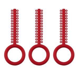 ElastoMax Uno-I ligatury karmazynowy (40 pasków, 1040 szt.)