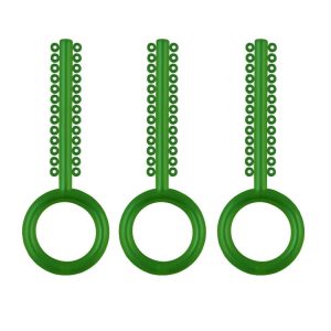 ElastoMax Uno-I ligatury perłowy ciemnozielony (40 pasków, 1040 szt.)