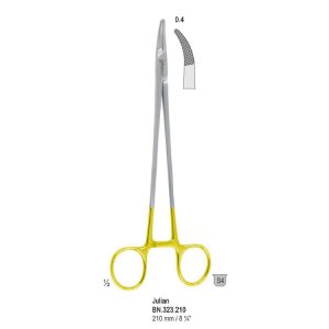 Falcon-Grip Igłotrzymacz Julian zagięty 210mm, węglik spiekany