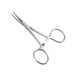 Kleszczyki naczyniowe Hartmann zagięte 90mm