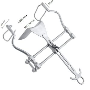 Hak Balfour-Large brzuszny automatyczny, zestaw