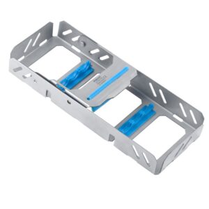 Moderna Kaseta do sterylizacji na 3 instrumentów 185 x 70 x 25mm, niebieska