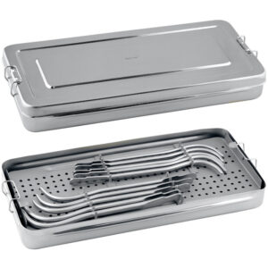 Guyon urethral dilating bougies set of 21 pcs in staineless steel case