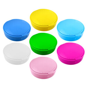 Retainer cases with mirror midi assorted (10 pieces)