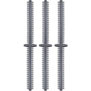 ElastoMax Duo ligatury, bez lateksu, srebrny metalik (1008 szt.)