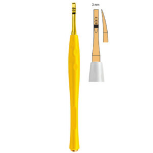Century-Line Osteotome with marking curved 3mm (White)