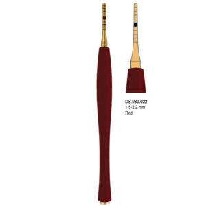 Century-Line Condensing Osteotome, straight 1.5-2.2 mm (Red)