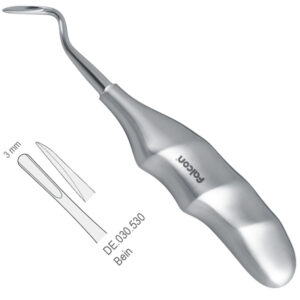 Elevator Bein Anatomical handle straight 3mm