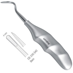 Elevator Bein Anatomical handle straight 4mm
