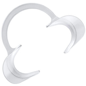 Transparent plastic cheek retractor regular 50mm (autoclavable 134°C)