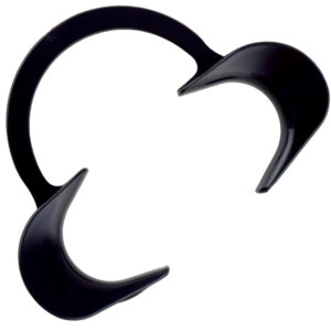 Black plastic cheek retractor regular 50mm (autoclavable 134°C)