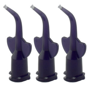 Disposable capillary tips with brush dark blue luer lock (Pack of 20 pieces)